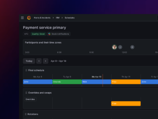 Grafana OnCall schedules