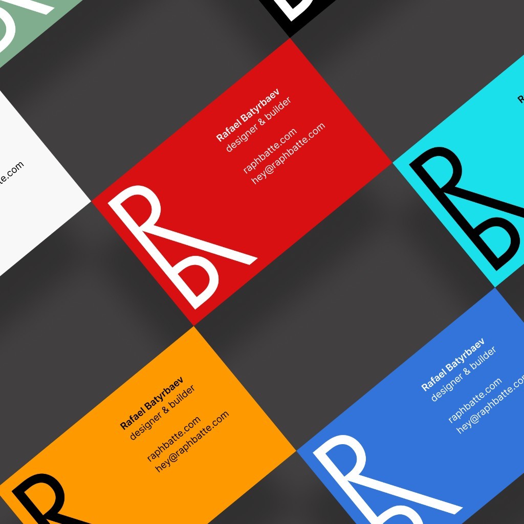 Rafael Batyrbaev — designer and builder brand cards